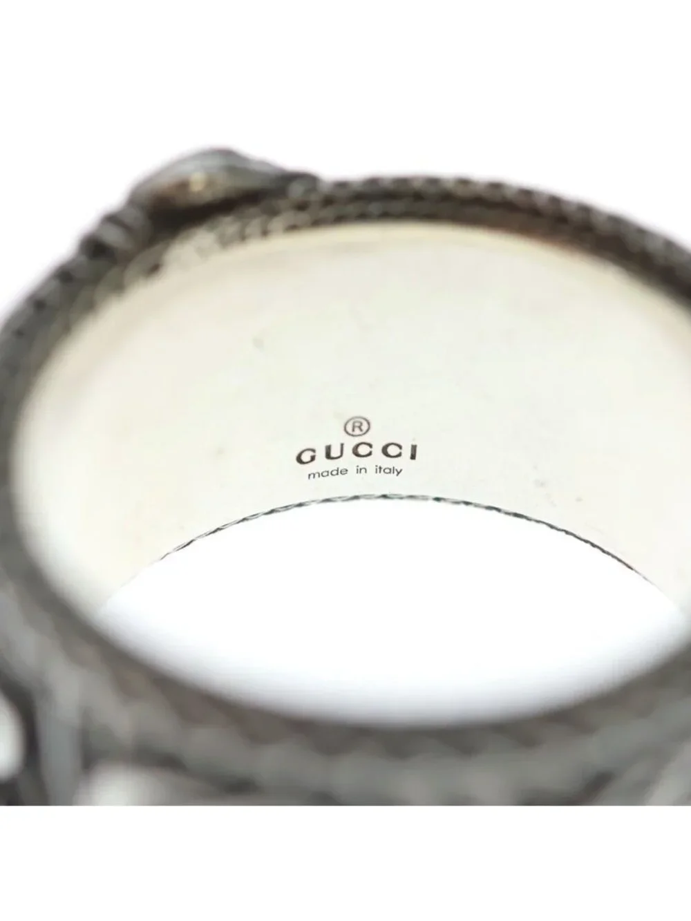 Gucci Snake Ring Silver